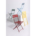 Bolero Perth Red Pavement Style Steel Folding Chairs (2 Pack) Bolero