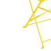 Bolero Perth Mellow Yellow Pavement Style Steel Folding Chairs (2 Pack) Bolero