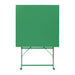 Bolero Perth Forest Green Pavement Style Steel Table Square 600mm Bolero