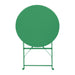 Bolero Perth Forest Green Pavement Style Steel Table Round 600mm Bolero
