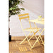 Bolero Perth Mellow Yellow Pavement Style Steel Table Square 600mm Bolero