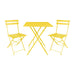 Bolero Perth Mellow Yellow Pavement Style Steel Table Square 600mm Bolero