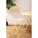 Bolero Perth Mellow Yellow Pavement Style Steel Folding Chairs (2 Pack) Bolero