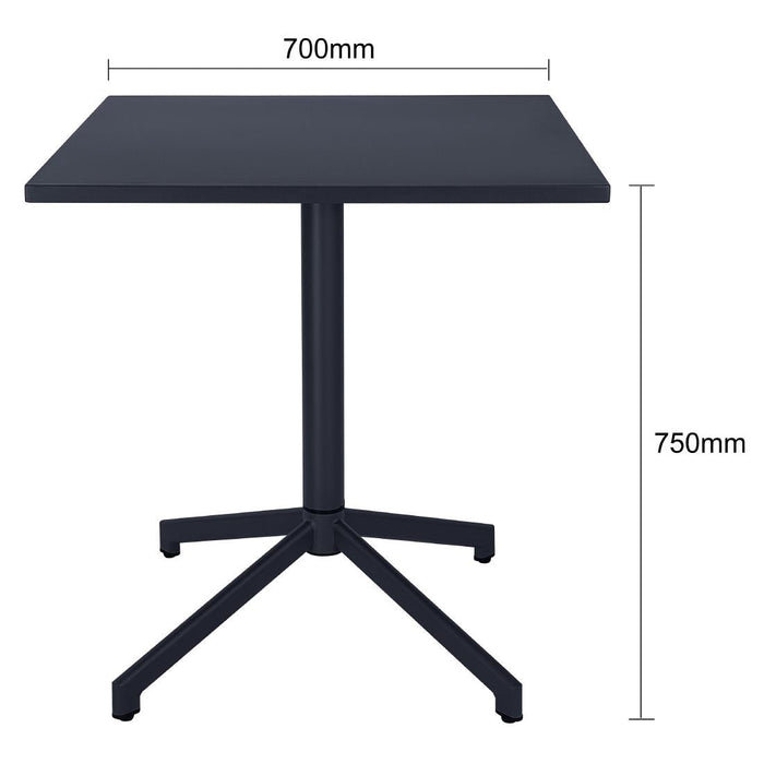Bolero Porto Folding Table Slate Blue 700x750mm Bolero