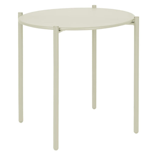 Bolero Perth Round Low Coffee Table Light Grey 450mm Bolero