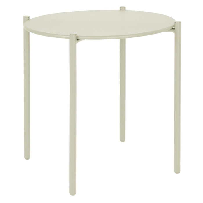 Bolero Perth Round Low Coffee Table Light Grey 450mm Bolero
