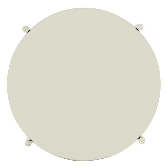 Bolero Perth Round Low Coffee Table Light Grey 450mm Bolero