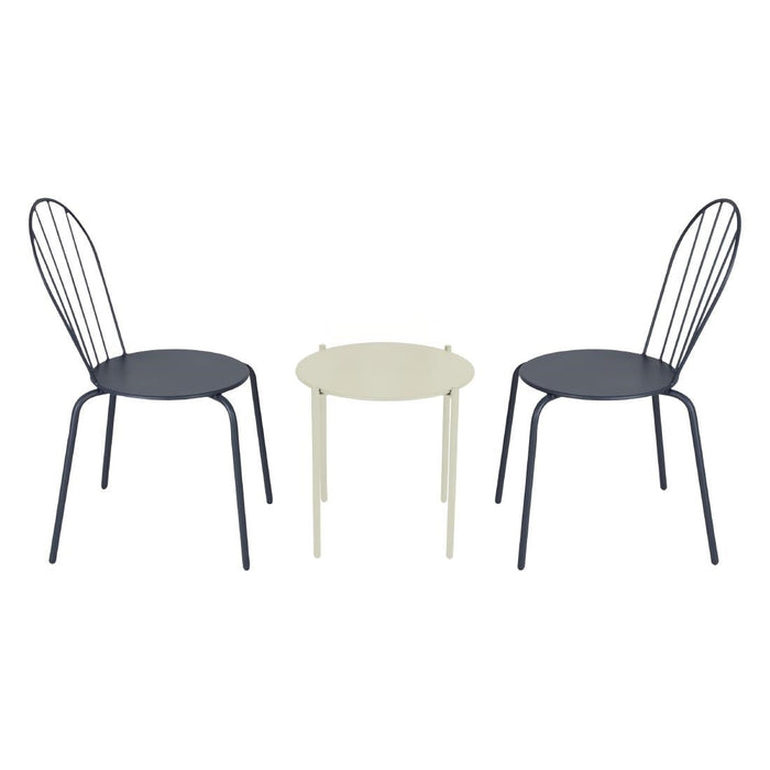 Bolero Perth Round Low Coffee Table Light Grey 450mm Bolero