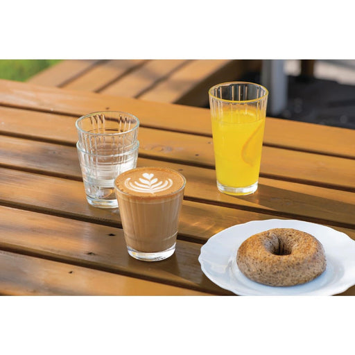 Arcoroc Stack Up Cross Tumblers 210ml (24 Pack) Arcoroc