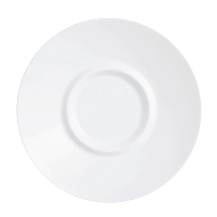Arcoroc Intensity White Baril Saucers 120mm (24 Pack) Arcoroc