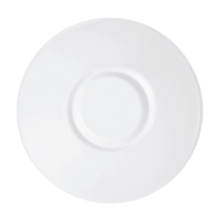 Arcoroc Intensity White Baril Saucers 140mm (24 Pack) Arcoroc