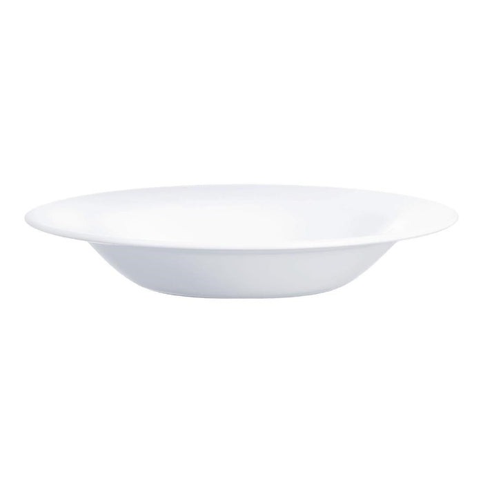 Arcoroc Intensity White Soup Plates 220mm (24 Pack) Arcoroc