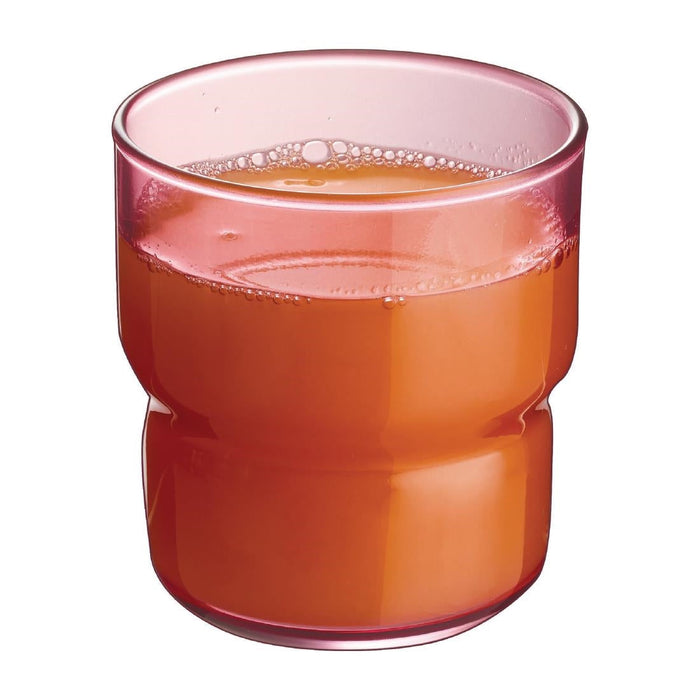 Arcoroc Log Brush Cherry Tumblers 220ml (48 Pack) Arcoroc