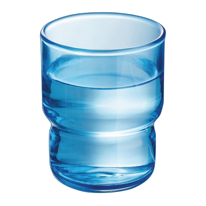 Arcoroc Log Brush Blue Tumblers 160ml (48 Pack) Arcoroc