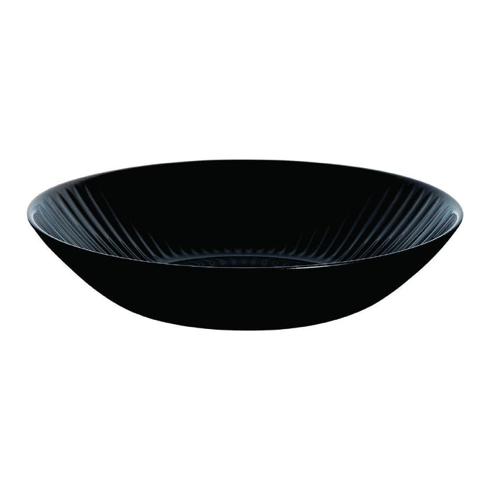 Luminarc Cottage Black Rimless Pasta/Soup Bowls 220mm (24 Pack) Luminarc