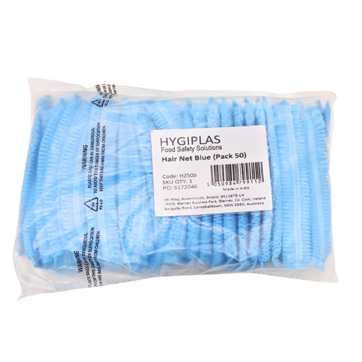 Hygiplas Hair Nets - Blue (50 Pack) Hygiplas