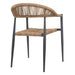 Bolero Eden PE Twist Rattan Outdoor Arm Chair Natural (4 Pack) Bolero