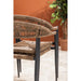 Bolero Eden PE Twist Rattan Outdoor Arm Chair Natural (4 Pack) Bolero