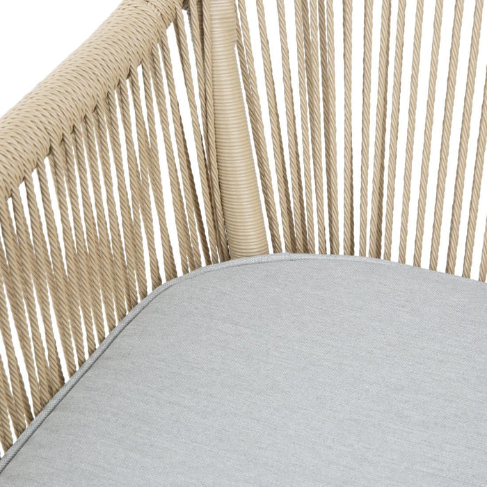 Bolero Bay PE Twist Rattan Outdoor Armchair Honey (2 Pack) Bolero