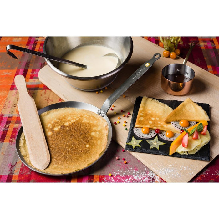 De Buyer Mineral B Steel Round Pancake Pan 26cm De Buyer