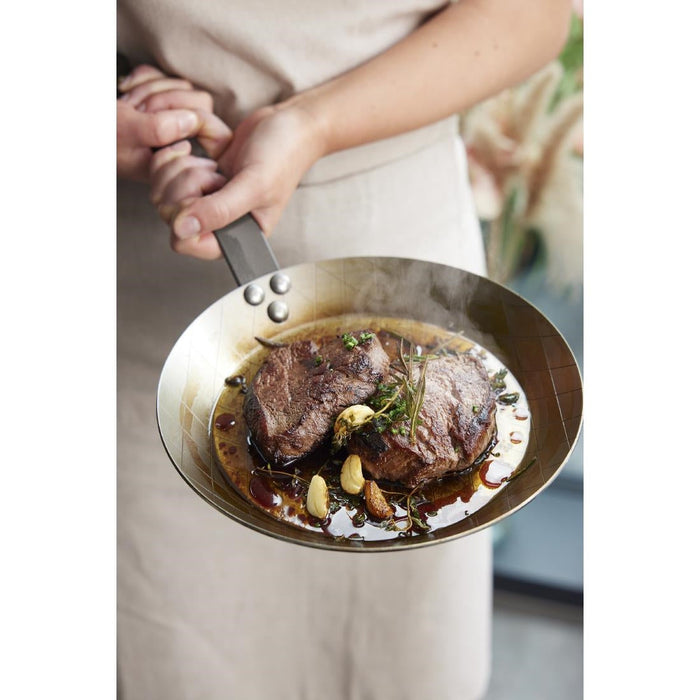 De Buyer Mineral B Steel Steak Frypan 24cm De Buyer