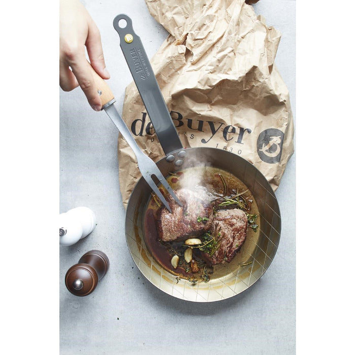 De Buyer Mineral B Steel Steak Frypan 24cm De Buyer