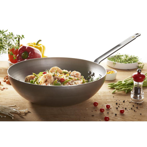 De Buyer Mineral B Rounded Wok 28cm De Buyer