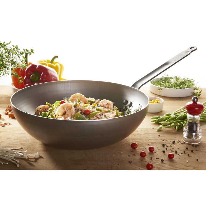 De Buyer Mineral B Rounded Wok 28cm De Buyer