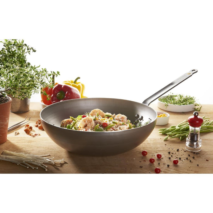 De Buyer Mineral B Rounded Wok 28cm De Buyer