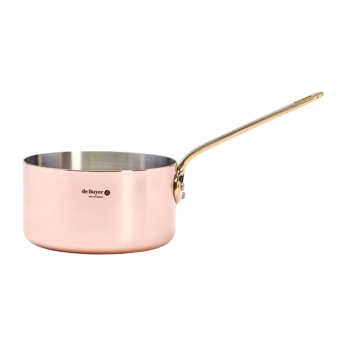 De Buyer Inocuivre Saucepan with Brass Handle 14cm De Buyer
