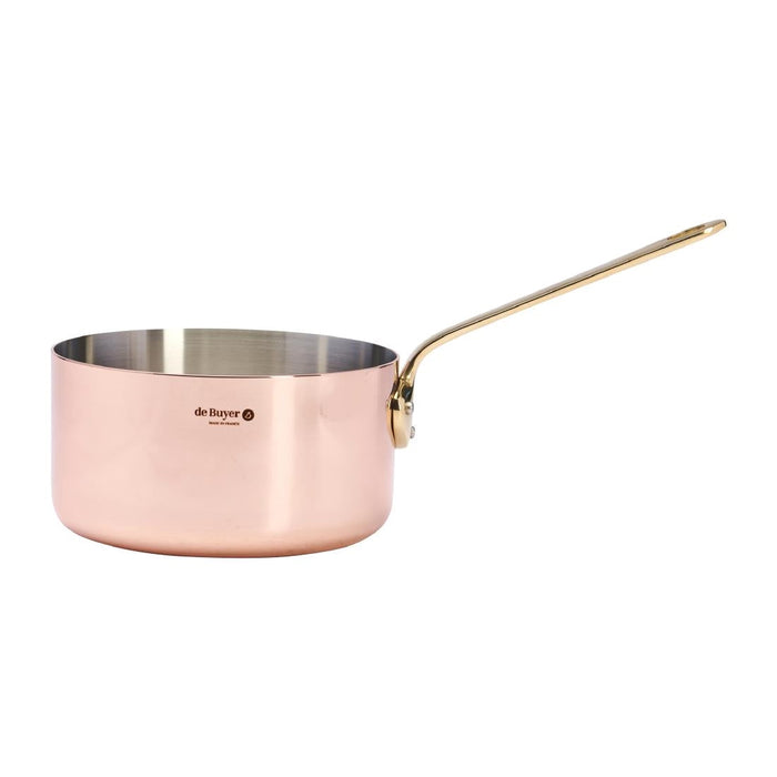 De Buyer Inocuivre Saucepan with Brass Handle 18cm De Buyer