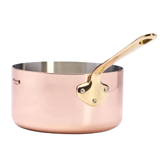 De Buyer Inocuivre Saucepan with Brass Handle 18cm De Buyer