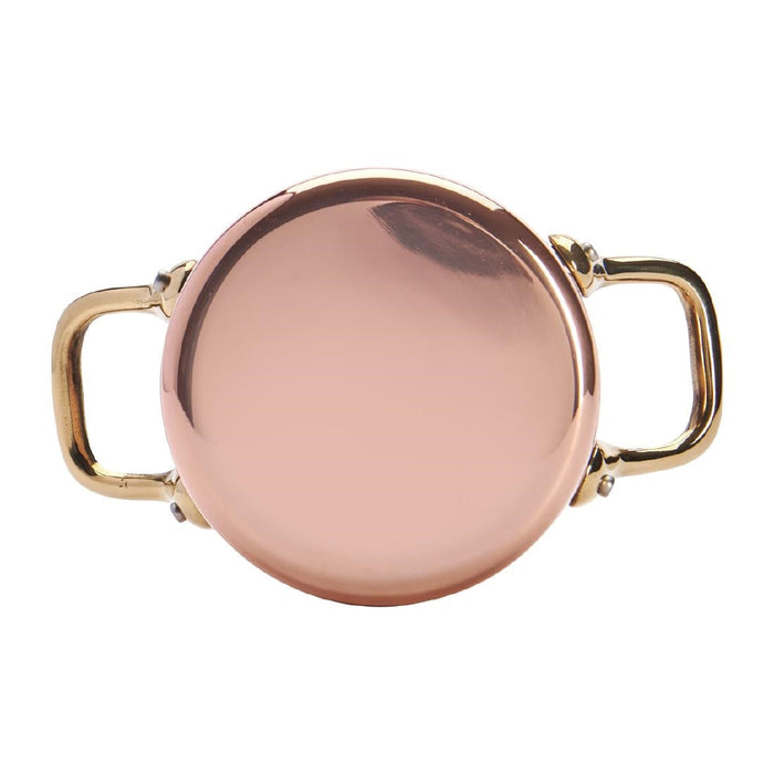 De Buyer Inocuivre Mini Saucepan with Brass Handles 10cm De Buyer