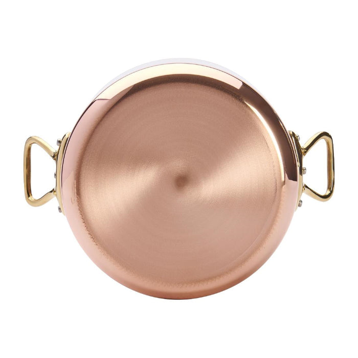 De Buyer Inocuivre Round Stewpan with Lid Brass 20cm De Buyer
