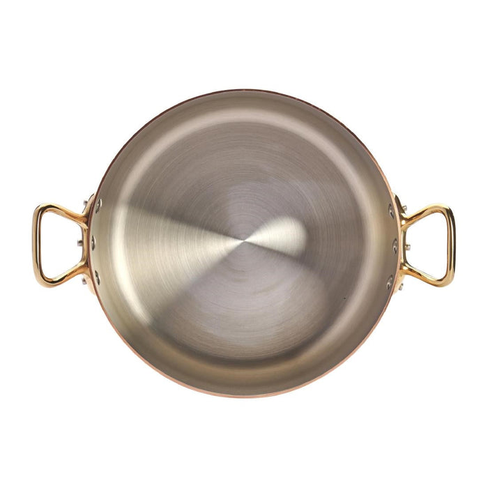 De Buyer Inocuivre Round Stewpan with Lid Brass 24cm De Buyer