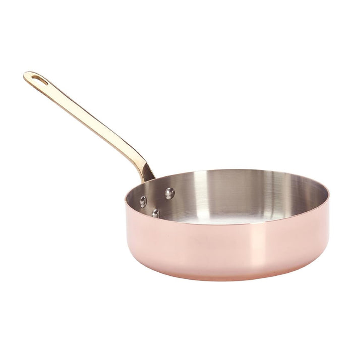 De Buyer Inocuivre Copper Saute Pan with Brass Handle 20cm De Buyer