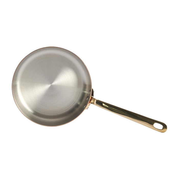 De Buyer Inocuivre Copper Saute Pan with Brass Handle 20cm De Buyer