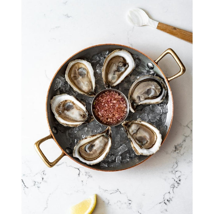 De Buyer Inocuivre Round Dish with Brass Handles 16cm De Buyer