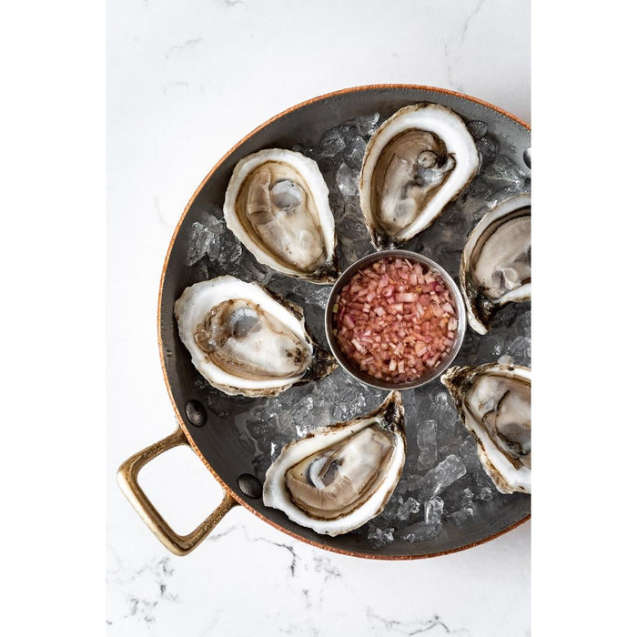 De Buyer Inocuivre Round Dish with Brass Handles 12cm De Buyer