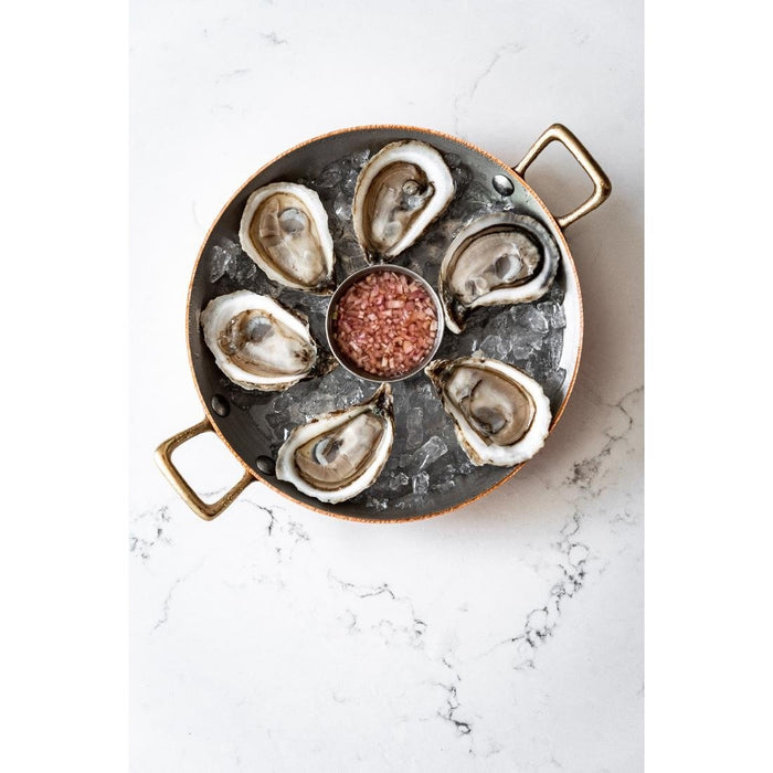 De Buyer Inocuivre Round Dish with Brass Handles 16cm De Buyer