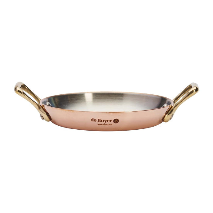 De Buyer Inocuivre Round Dish with Brass Handles 12cm De Buyer