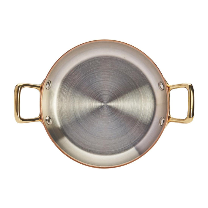 De Buyer Inocuivre Round Dish with Brass Handles 12cm De Buyer