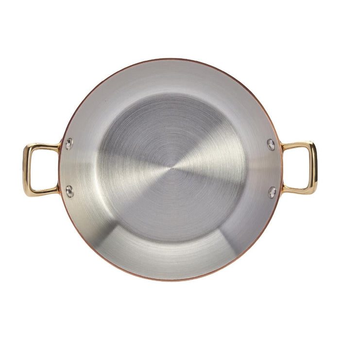 De Buyer Inocuivre Round Dish with Brass Handles 16cm De Buyer