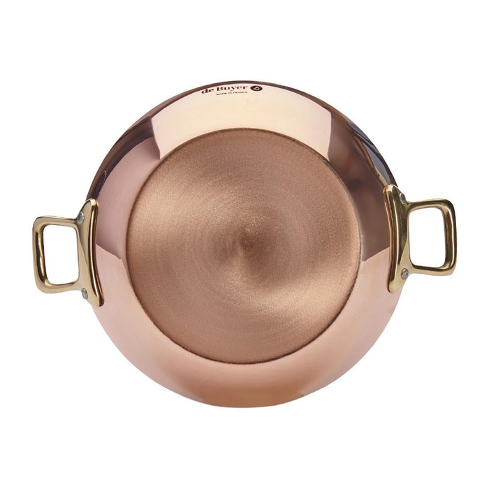 De Buyer Inocuivre Round Dish with Brass Handles 16cm De Buyer