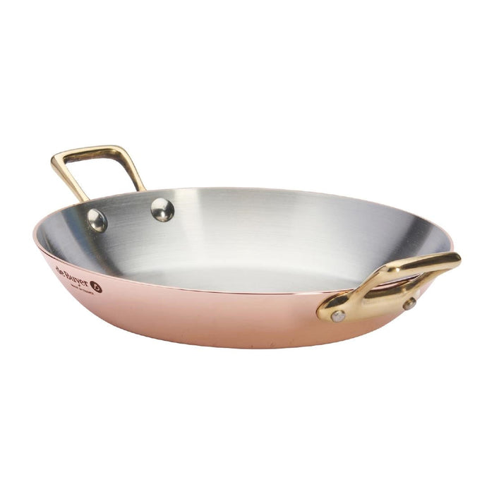 De Buyer Inocuivre Round Dish with Brass Handles 20cm De Buyer