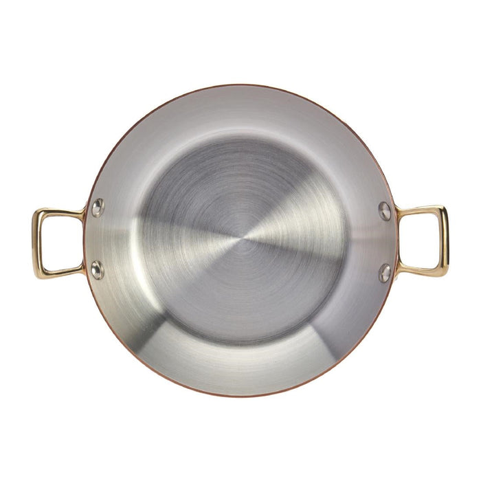 De Buyer Inocuivre Round Dish with Brass Handles 20cm De Buyer