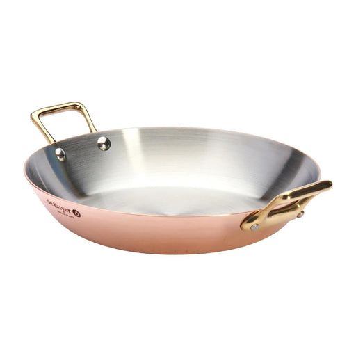De Buyer Inocuivre Round Dish with Brass Handles 24cm De Buyer