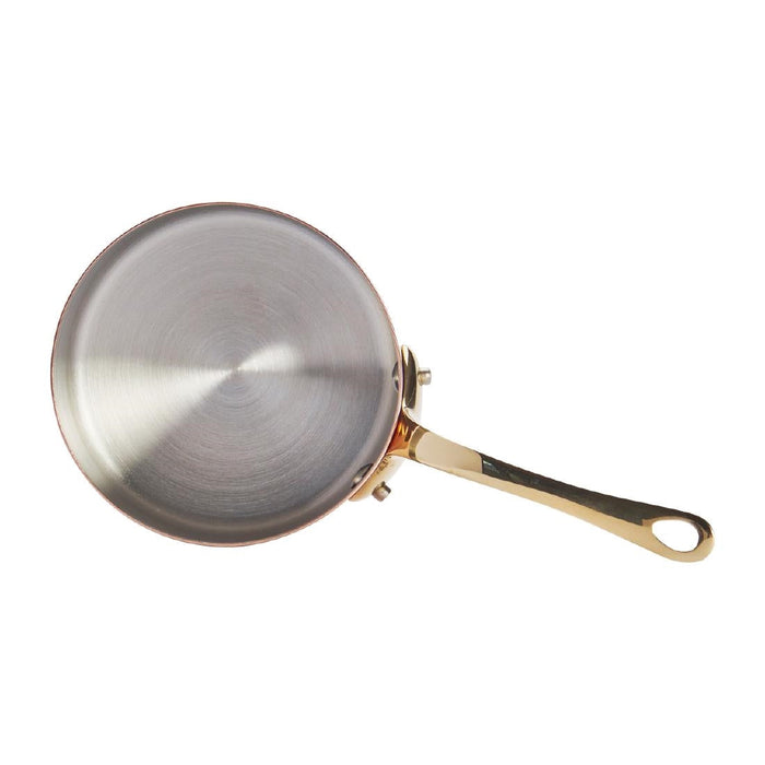 De Buyer Inocuivre Mini Sauce Pan with Lid Brass 9cm De Buyer