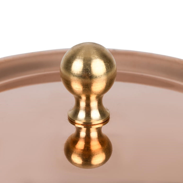 De Buyer Inocuivre Lid with Brass Handle 10cm De Buyer