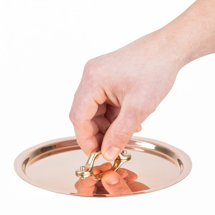 De Buyer Inocuivre Lid with Brass Handle 18cm De Buyer